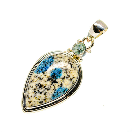 K2 Blue Azurite Pendants handcrafted by Ana Silver Co - PD750917