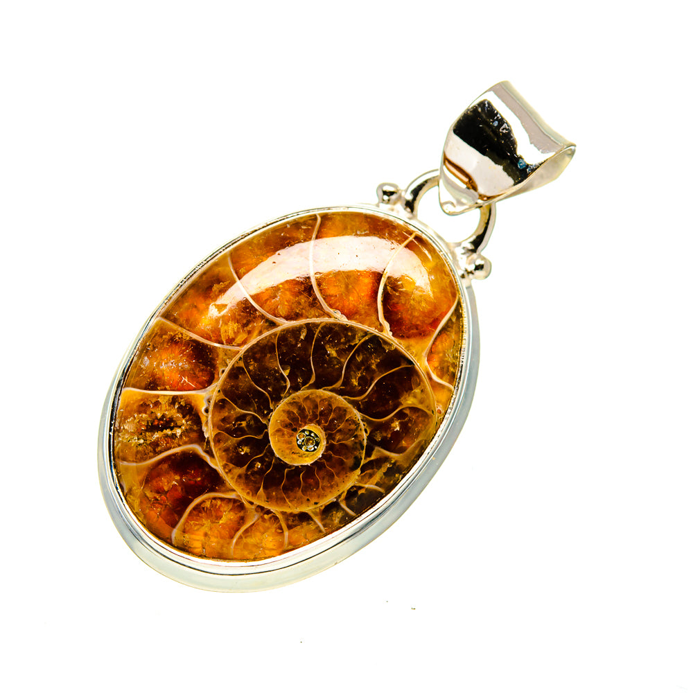 Ammonite Fossil Pendants handcrafted by Ana Silver Co - PD750989