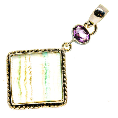 Green Fluorite Pendants handcrafted by Ana Silver Co - PD751049 - Photo 2