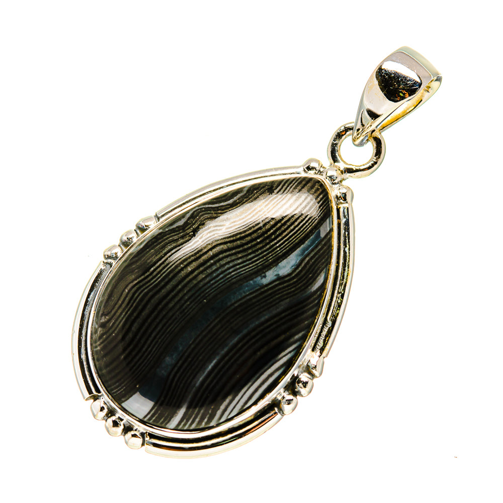 Psilomelane Pendants handcrafted by Ana Silver Co - PD751094