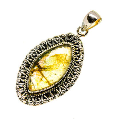 Labradorite Pendants handcrafted by Ana Silver Co - PD751162 - Photo 2