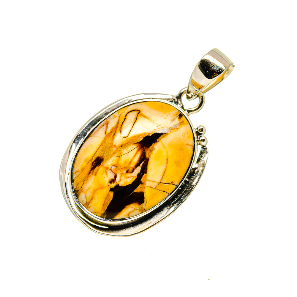 Peanut Wood Jasper Pendants handcrafted by Ana Silver Co - PD751226