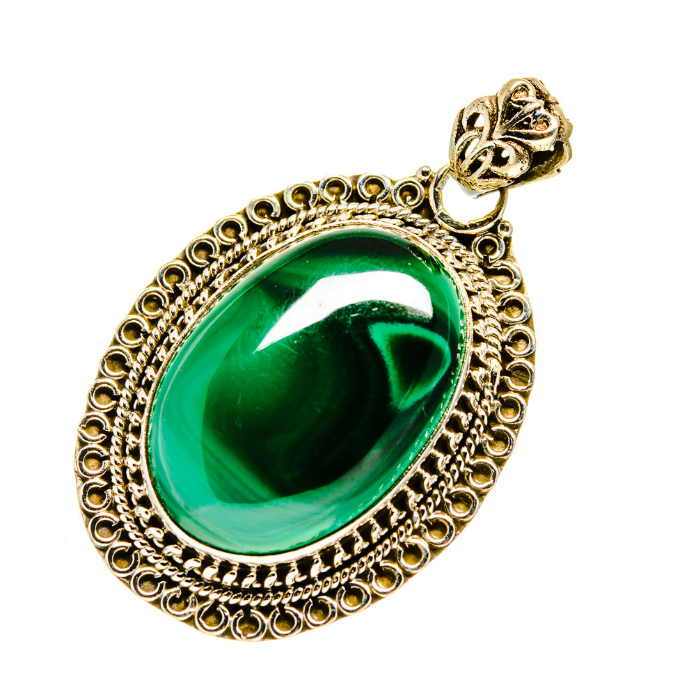 Malachite Pendants handcrafted by Ana Silver Co - PD751316