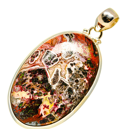 Crazy Lace Agate Pendants handcrafted by Ana Silver Co - PD751427