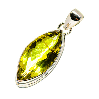 Olive Quartz Pendants handcrafted by Ana Silver Co - PD751620