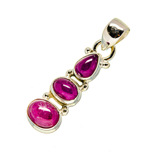 Ruby Pendants handcrafted by Ana Silver Co - PD751632