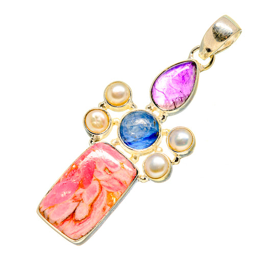 Rhodochrosite Pendants handcrafted by Ana Silver Co - PD751687