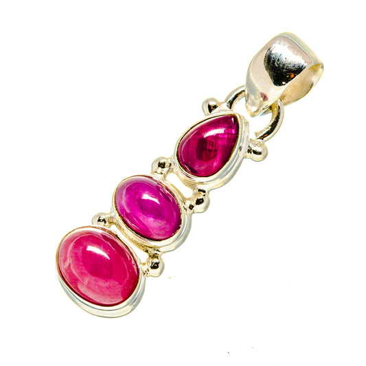 Ruby Pendants handcrafted by Ana Silver Co - PD751735