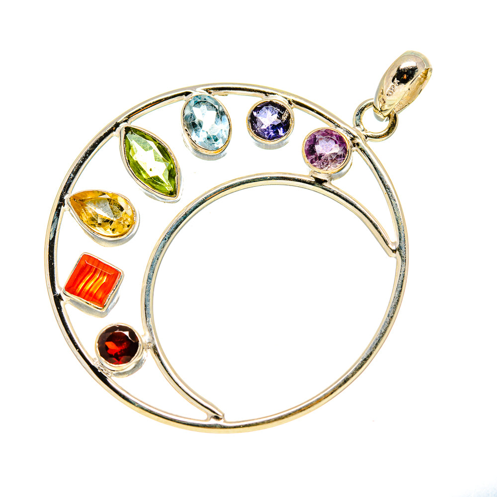 Multi-Stone Chakra Pendants handcrafted by Ana Silver Co - PD751774