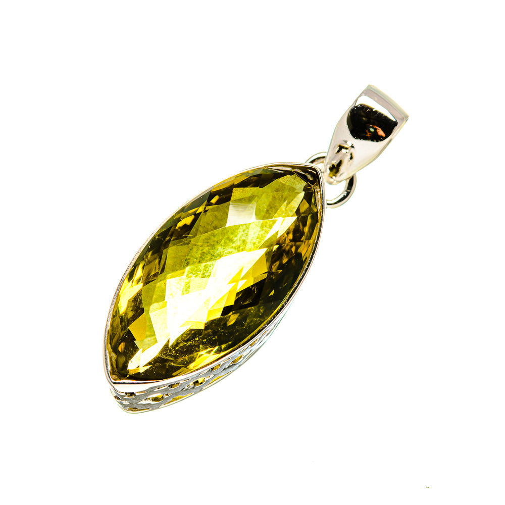 Olive Quartz Pendants handcrafted by Ana Silver Co - PD751785