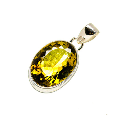 Olive Quartz Pendants handcrafted by Ana Silver Co - PD751809