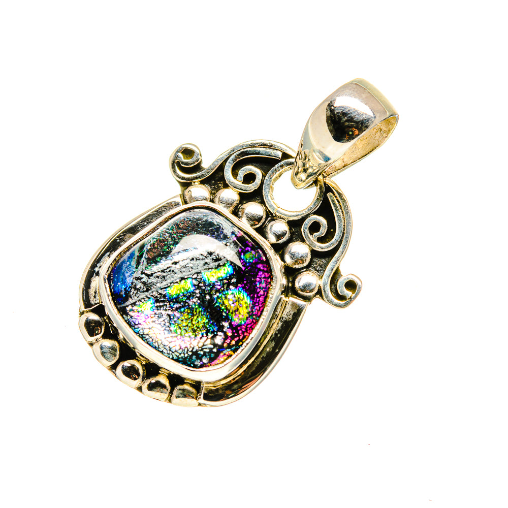 Dichroic Glass Pendants handcrafted by Ana Silver Co - PD751811