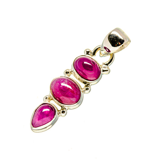Pink Tourmaline Pendants handcrafted by Ana Silver Co - PD751853
