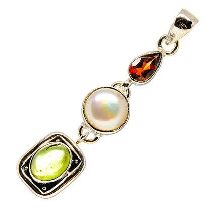 Green Tourmaline Pendants handcrafted by Ana Silver Co - PD751868