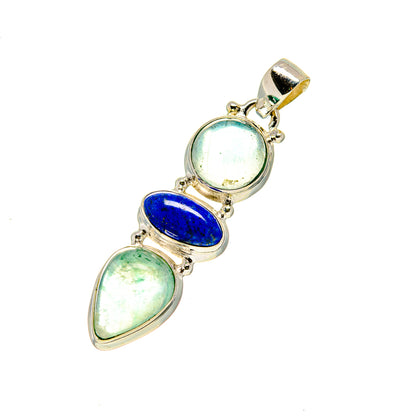 Blue Fluorite Pendants handcrafted by Ana Silver Co - PD751922