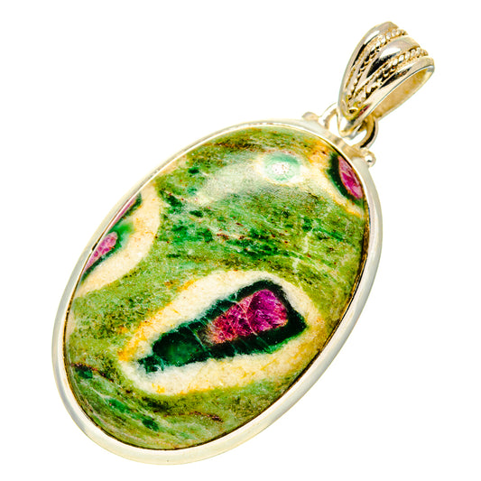 Ruby Fuchsite Pendants handcrafted by Ana Silver Co - PD752046