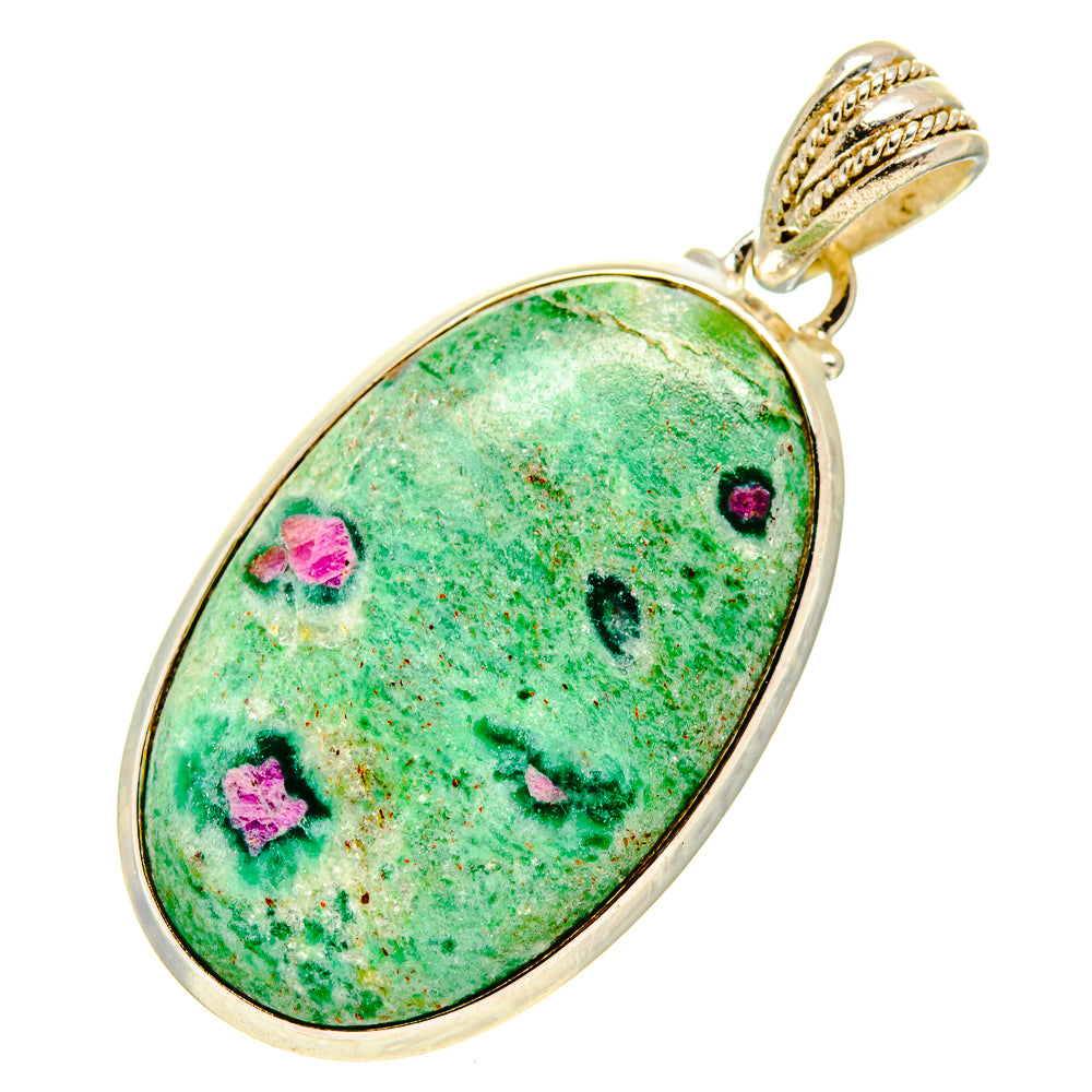 Ruby Fuchsite Pendants handcrafted by Ana Silver Co - PD752047