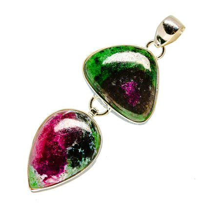 Ruby Zoisite Pendants handcrafted by Ana Silver Co - PD752150