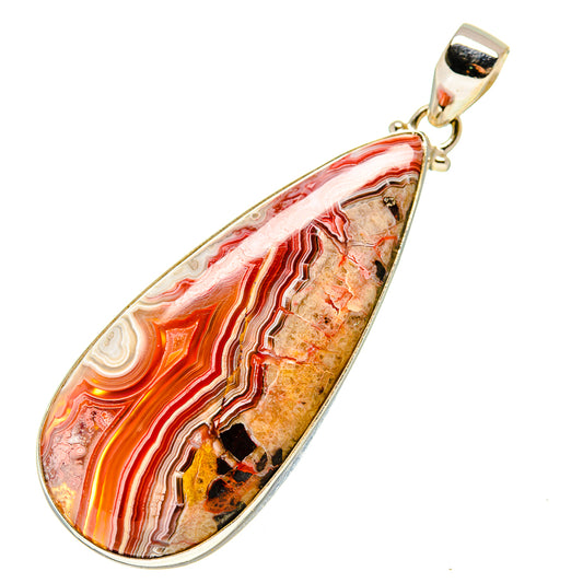 Crazy Lace Agate Pendants handcrafted by Ana Silver Co - PD752164