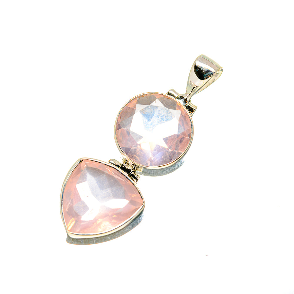 Rose Quartz Pendants handcrafted by Ana Silver Co - PD752284