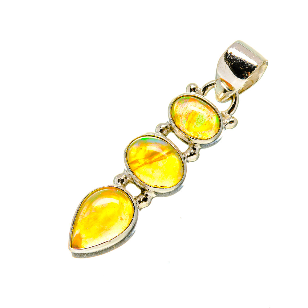 Ethiopian Opal Pendants handcrafted by Ana Silver Co - PD752293