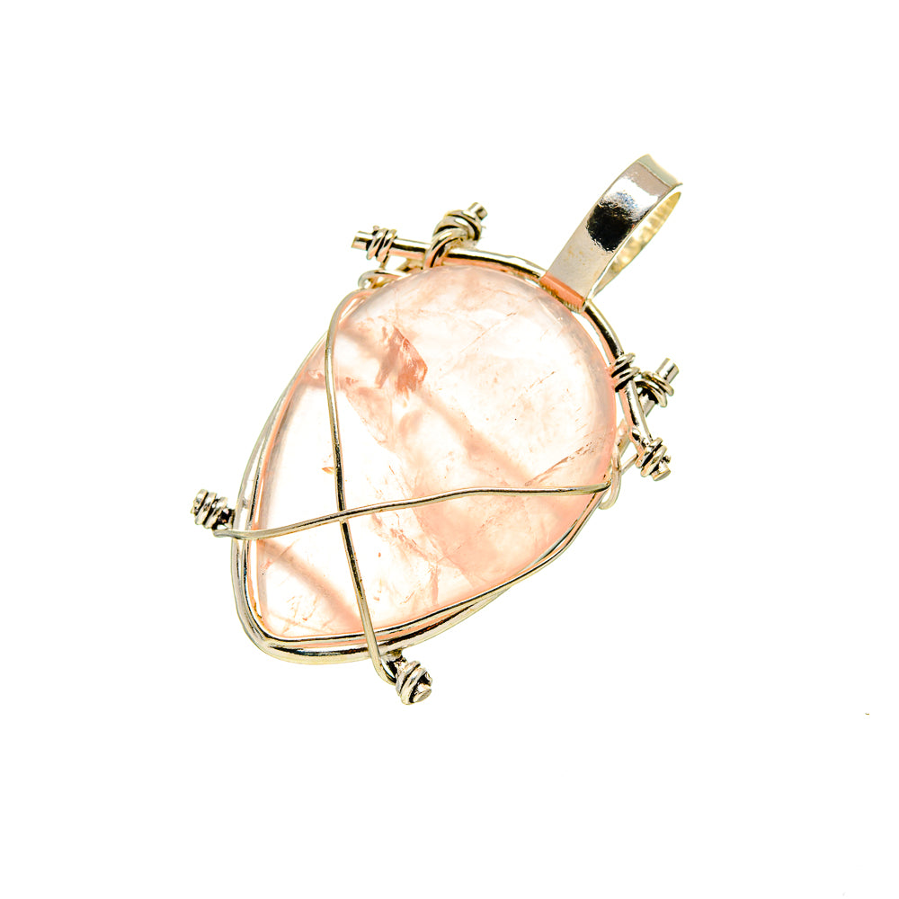 Rose Quartz Pendants handcrafted by Ana Silver Co - PD752335