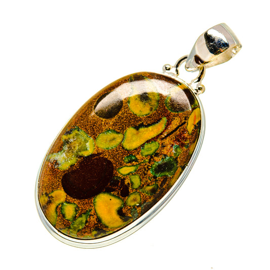 Rainforest Jasper Pendants handcrafted by Ana Silver Co - PD752675