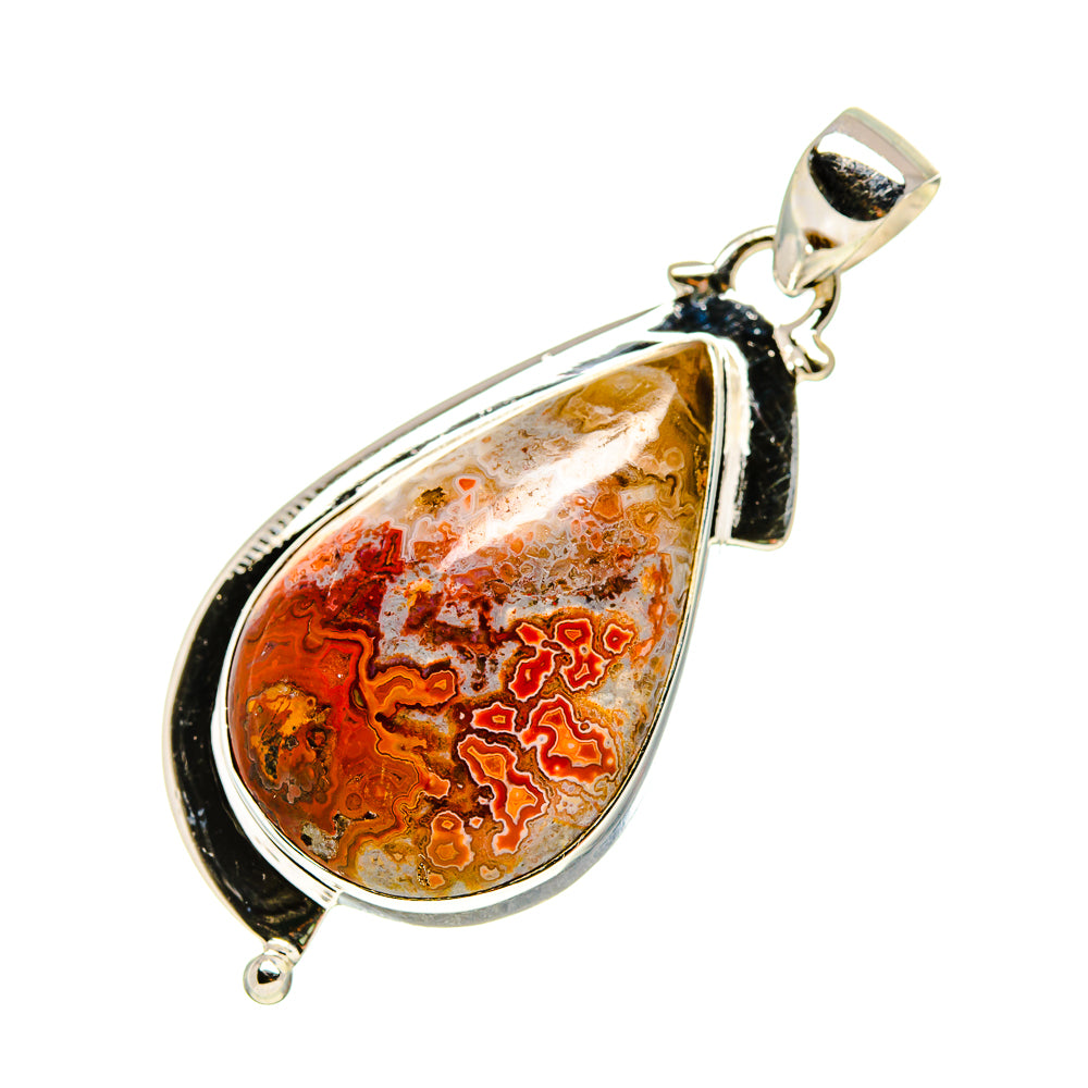 Crazy Lace Agate Pendants handcrafted by Ana Silver Co - PD752678