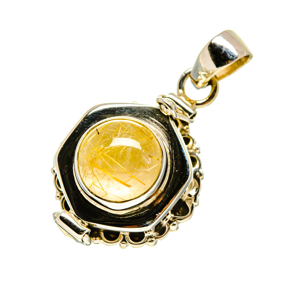 Rutilated Quartz Pendants handcrafted by Ana Silver Co - PD752725