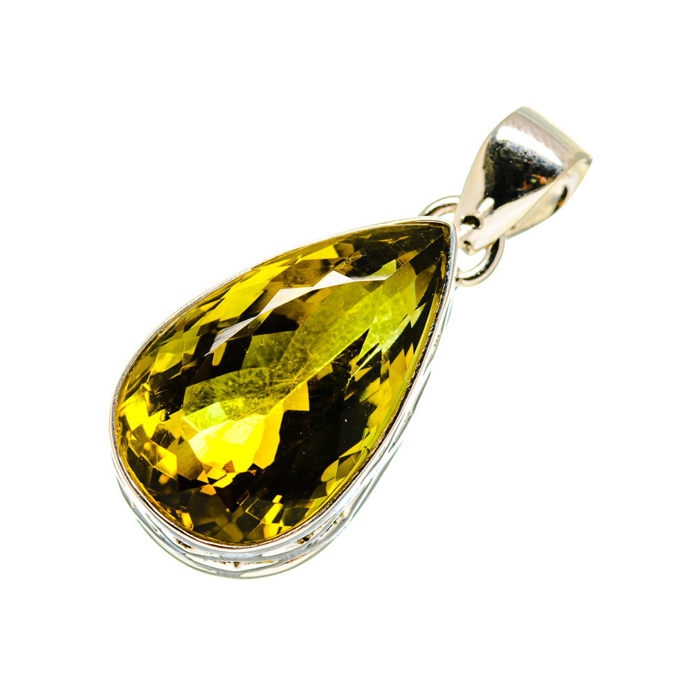 Olive Quartz Pendants handcrafted by Ana Silver Co - PD752732