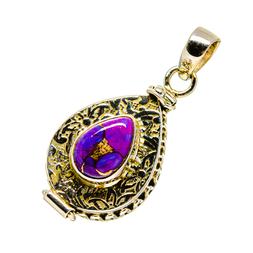Purple Copper Composite Turquoise Pendants handcrafted by Ana Silver Co - PD752740