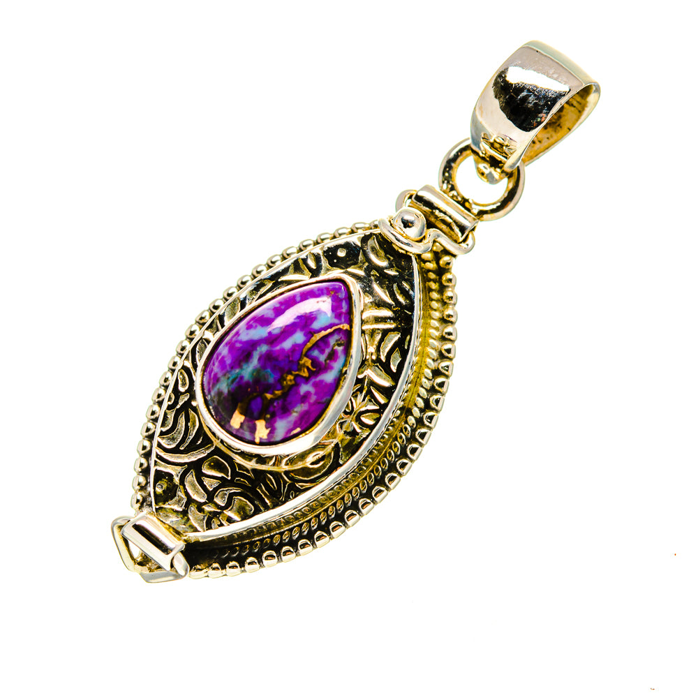 Purple Copper Composite Turquoise Pendants handcrafted by Ana Silver Co - PD752767