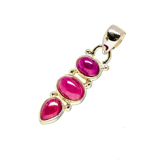 Pink Tourmaline Pendants handcrafted by Ana Silver Co - PD752775