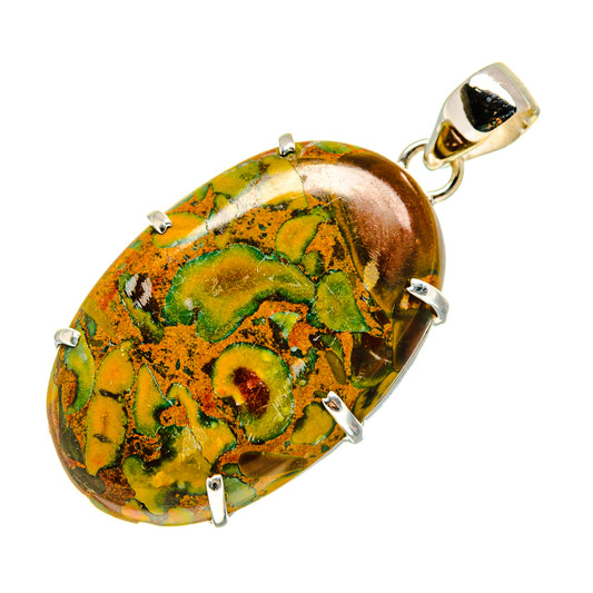 Rainforest Jasper Pendants handcrafted by Ana Silver Co - PD752797