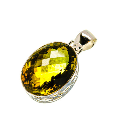 Olive Quartz Pendants handcrafted by Ana Silver Co - PD752852