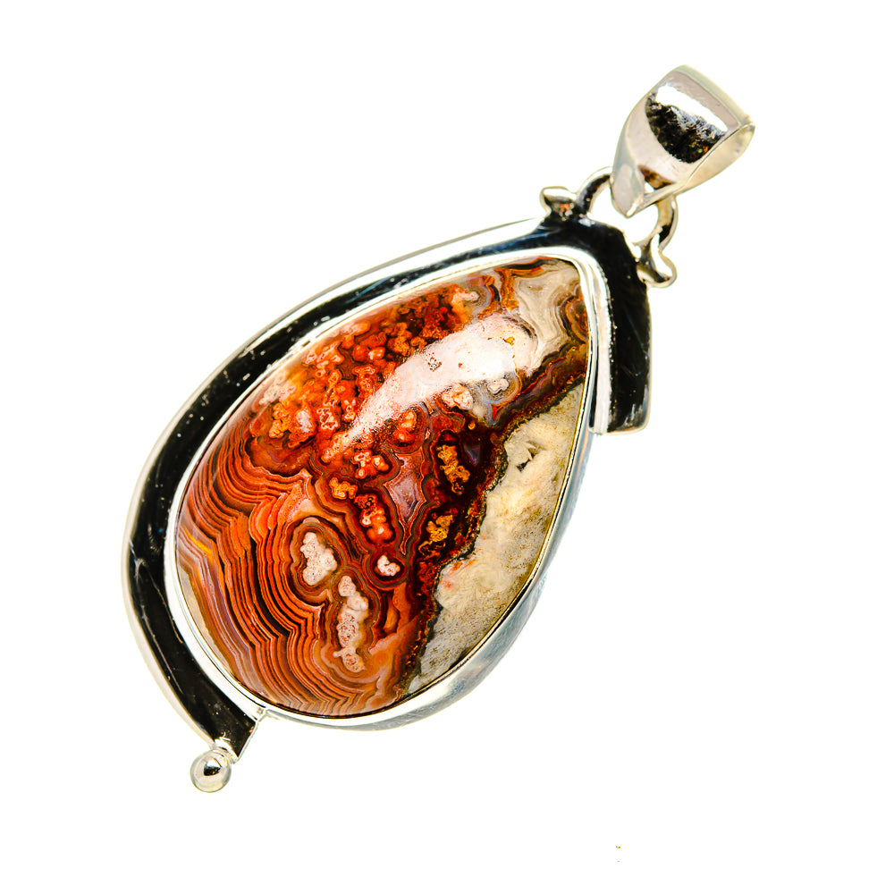 Crazy Lace Agate Pendants handcrafted by Ana Silver Co - PD752887