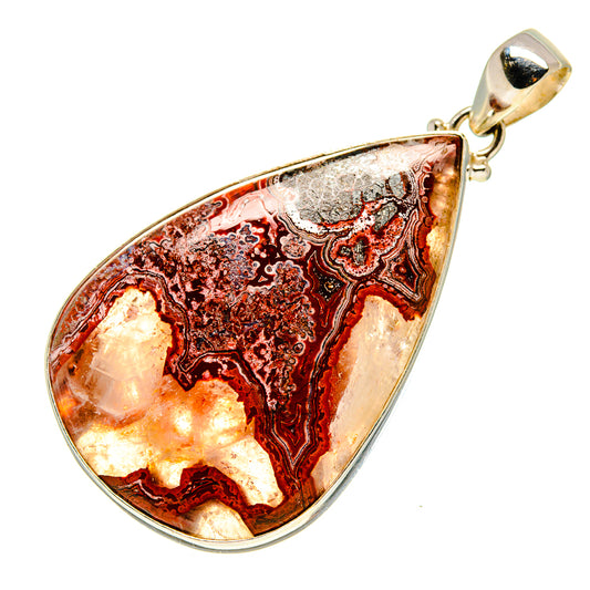 Crazy Lace Agate Pendants handcrafted by Ana Silver Co - PD752984