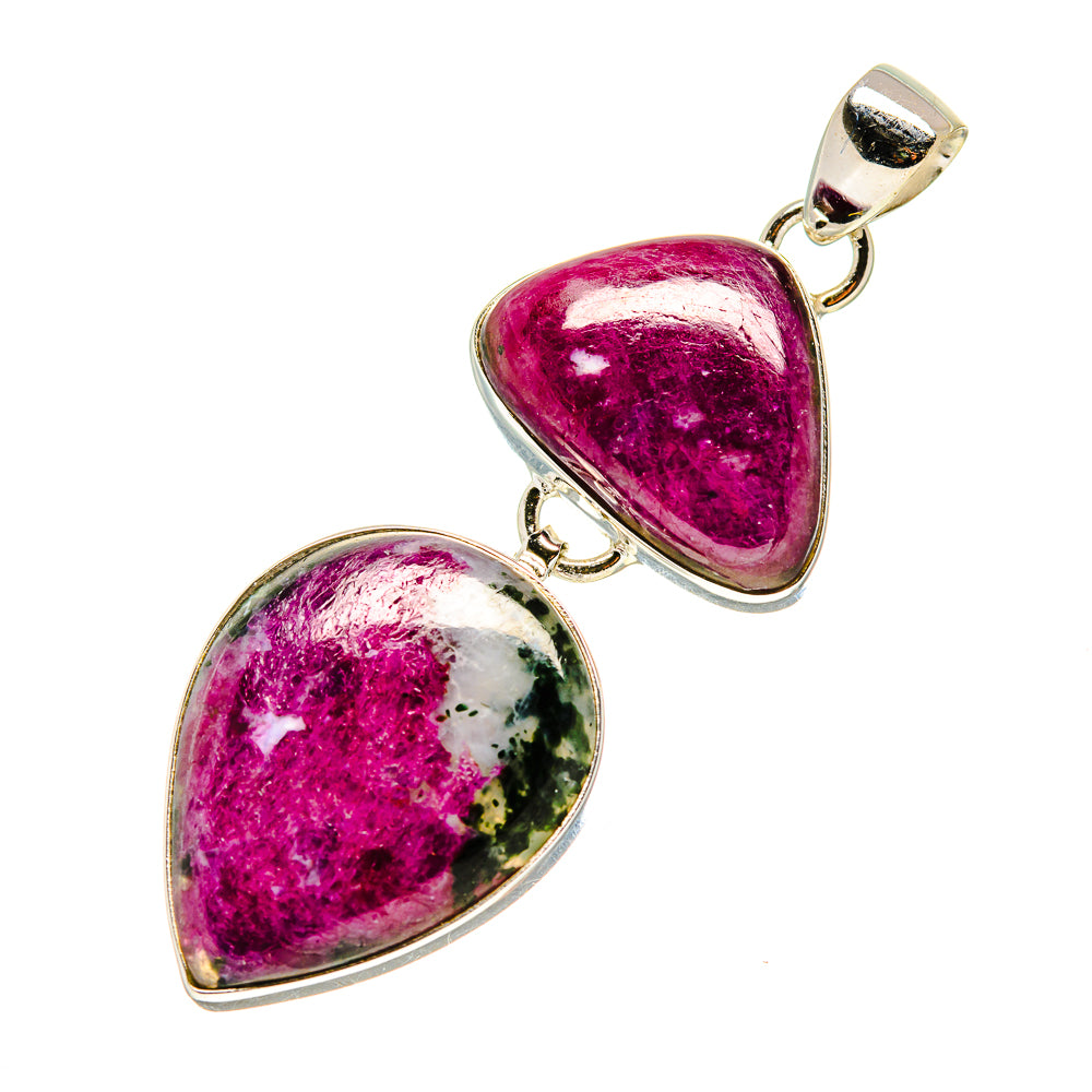 Ruby Zoisite Pendants handcrafted by Ana Silver Co - PD752986