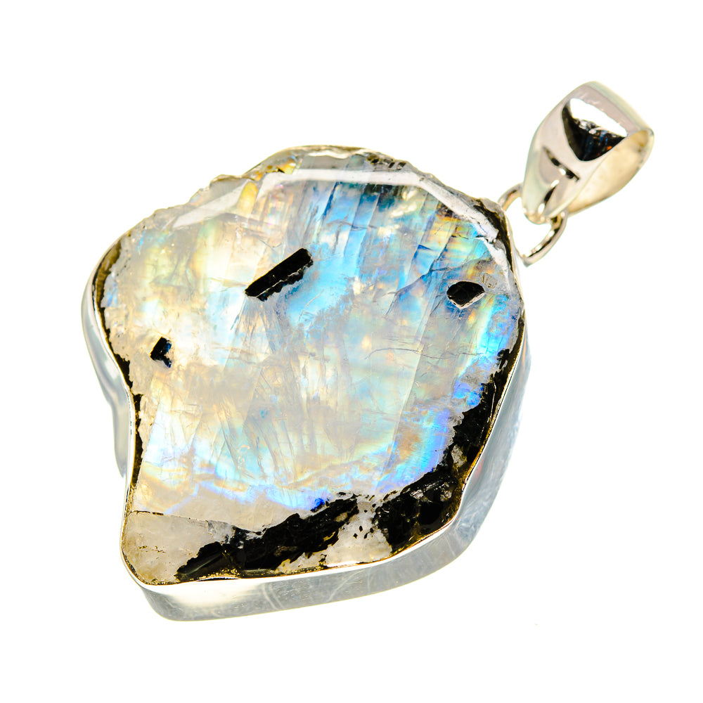 Rainbow Moonstone Pendants handcrafted by Ana Silver Co - PD752987