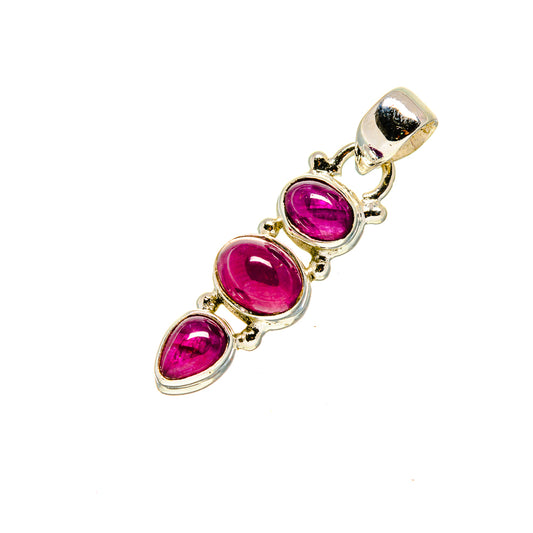 Pink Tourmaline Pendants handcrafted by Ana Silver Co - PD752998