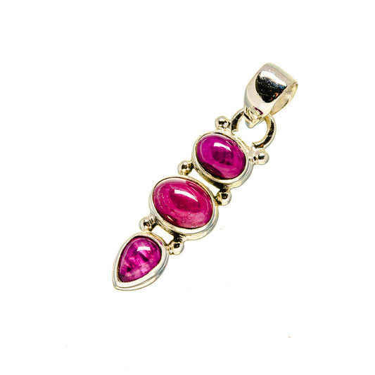 Pink Tourmaline Pendants handcrafted by Ana Silver Co - PD753000
