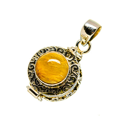 Rutilated Quartz Pendants handcrafted by Ana Silver Co - PD753013