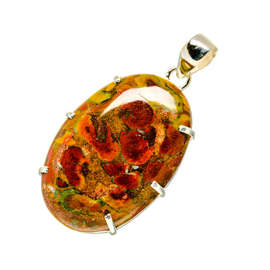 Rainforest Jasper Pendants handcrafted by Ana Silver Co - PD753063