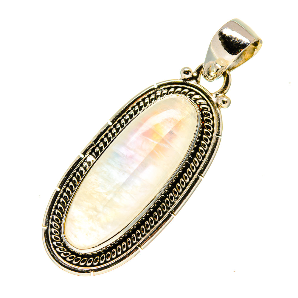 Rainbow Moonstone Pendants handcrafted by Ana Silver Co - PD753069