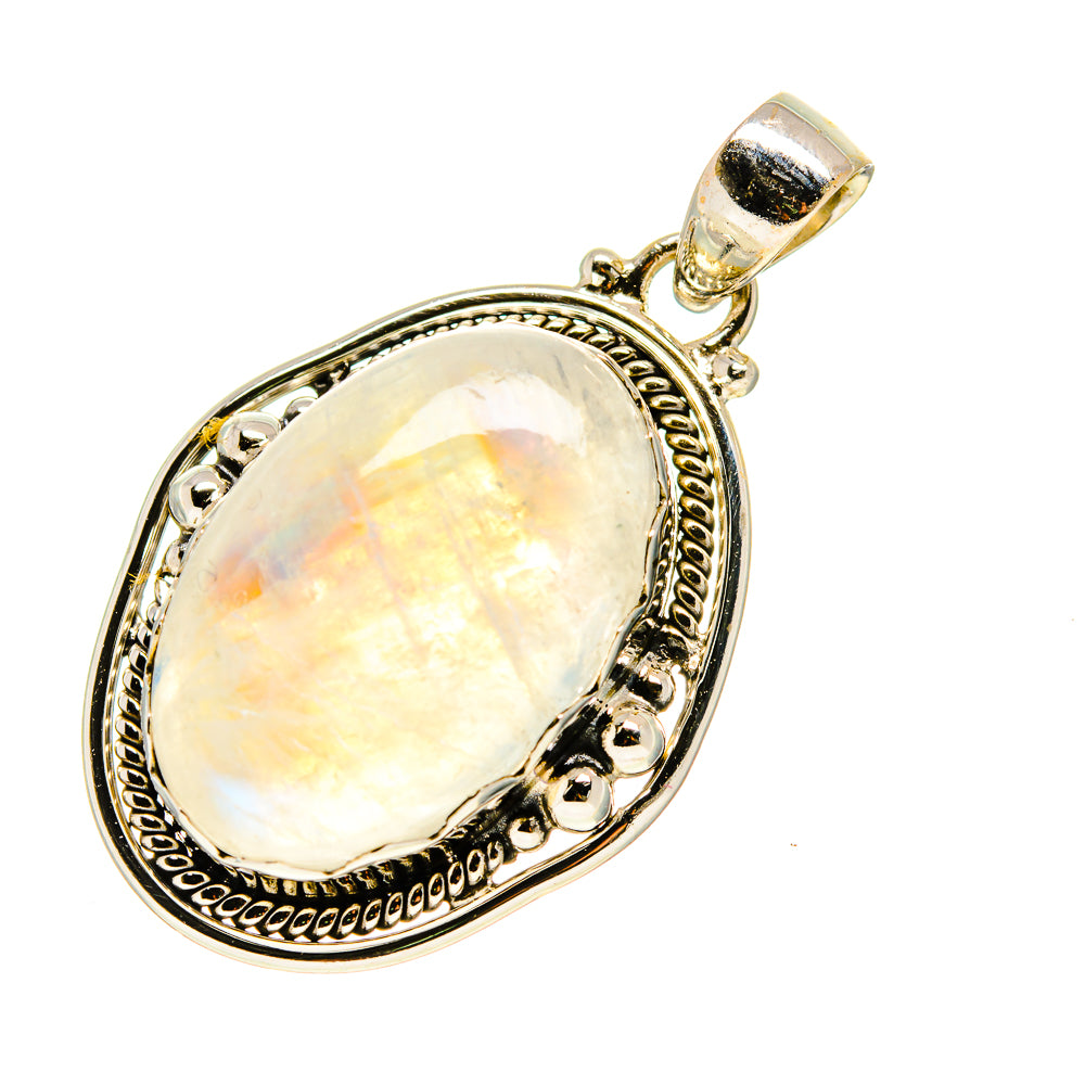 Rainbow Moonstone Pendants handcrafted by Ana Silver Co - PD753160