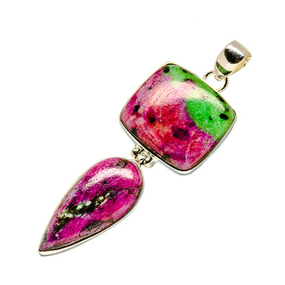 Ruby Zoisite Pendants handcrafted by Ana Silver Co - PD753192