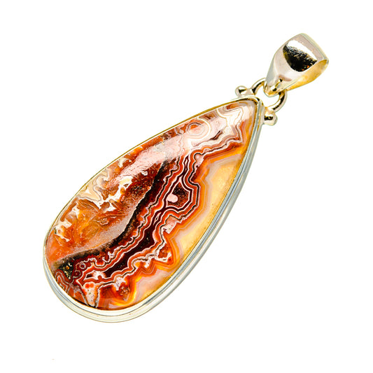 Crazy Lace Agate Pendants handcrafted by Ana Silver Co - PD753233