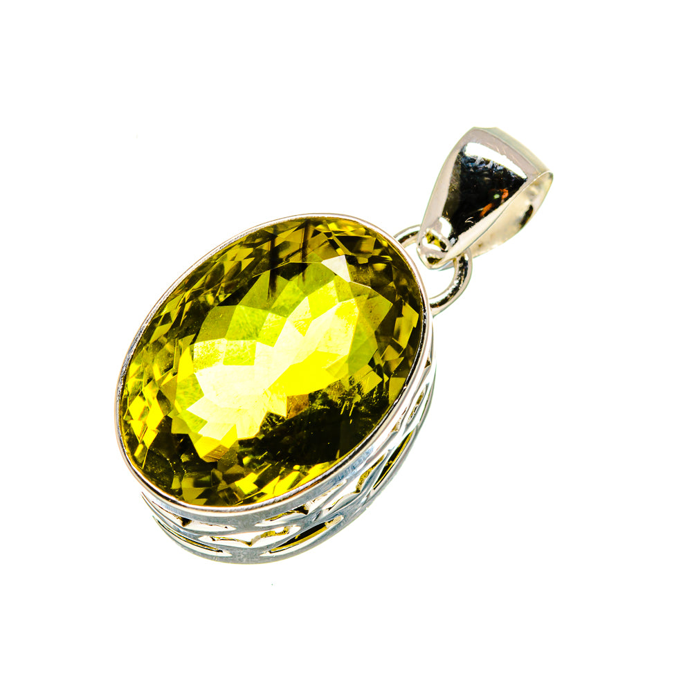 Olive Quartz Pendants handcrafted by Ana Silver Co - PD753276