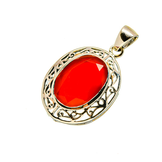 Red Onyx Pendants handcrafted by Ana Silver Co - PD753280