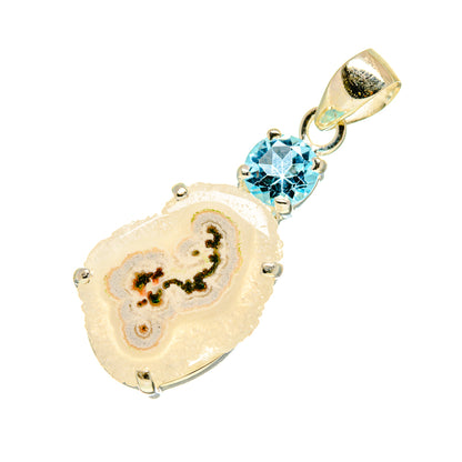 White Solar Quartz Pendants handcrafted by Ana Silver Co - PD753312